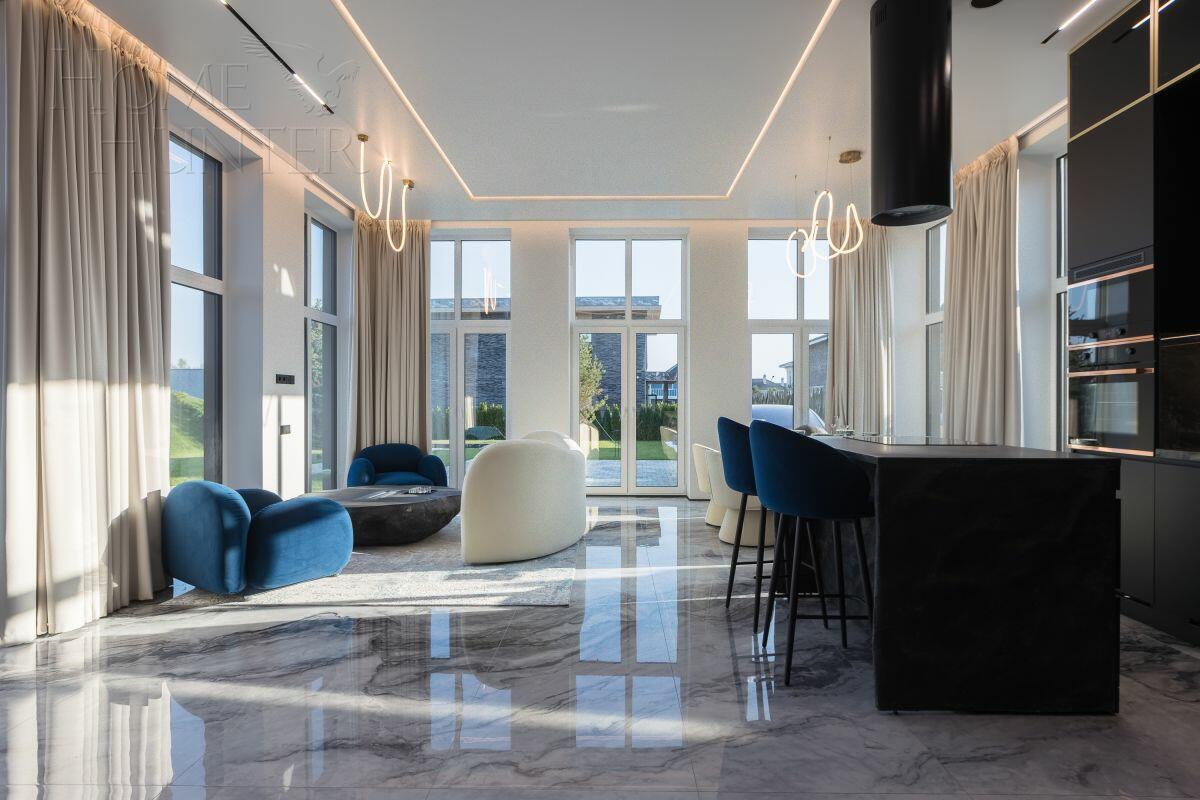 2-этажный коттедж 250 м² с отделкой