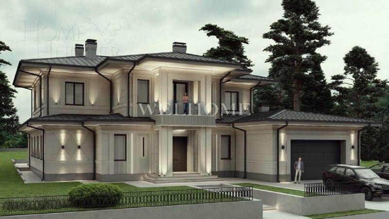 2-этажный коттедж 575 м² без отделки