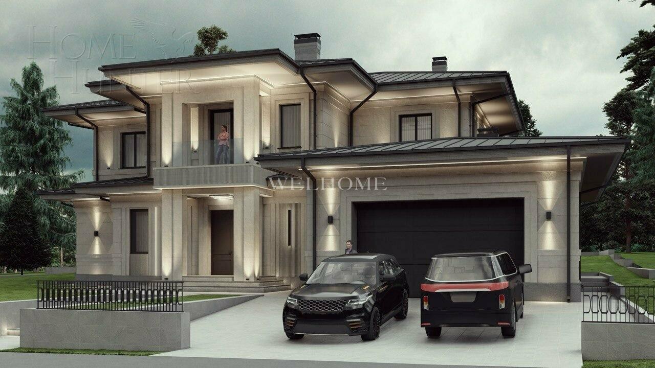 2-этажный коттедж 575 м² без отделки