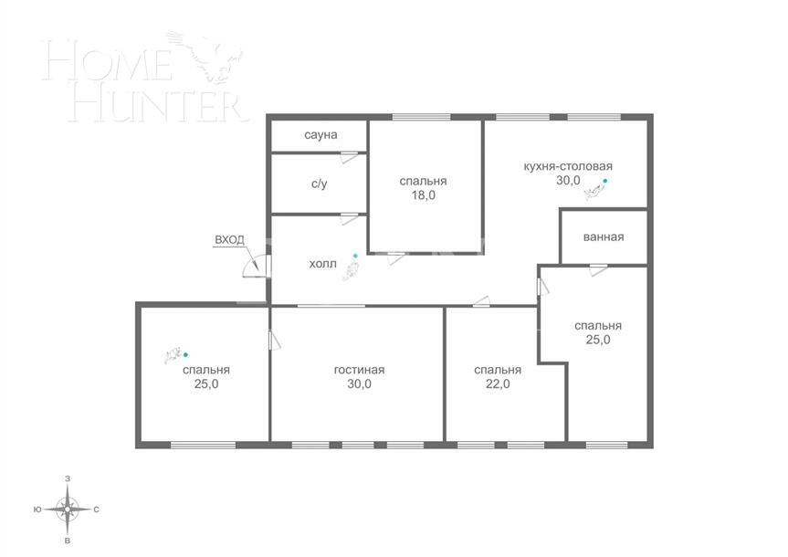 5-КОМН. КВАРТИРА С ОТДЕЛКОЙ 222.8 М² НА 3 ЭТАЖЕ
