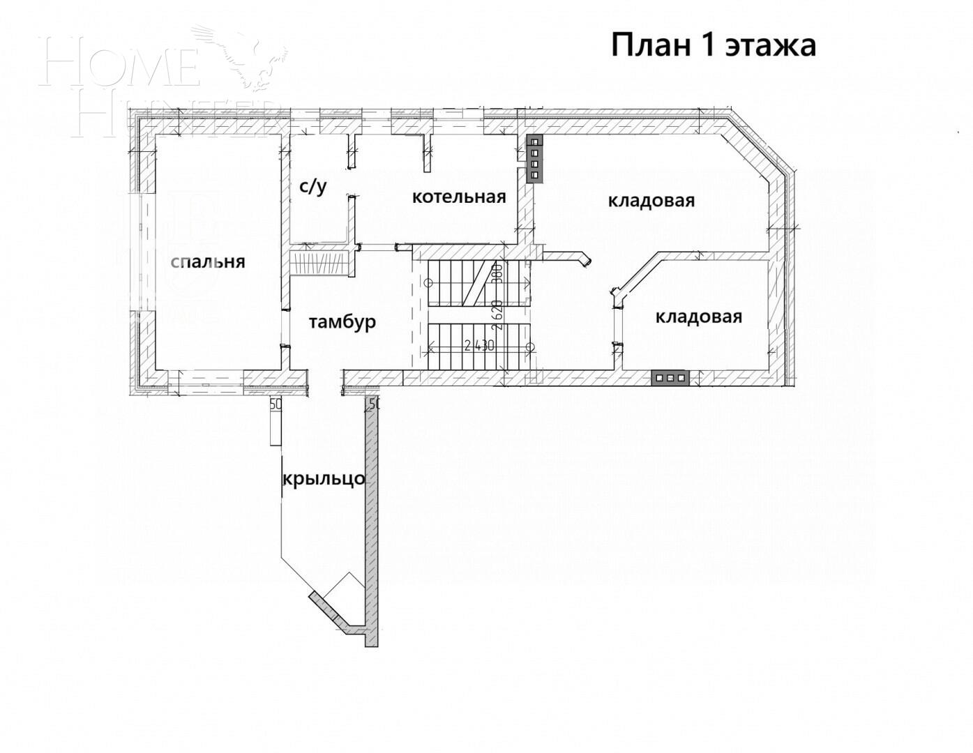 3-этажный коттедж 287.8 м² с отделкой