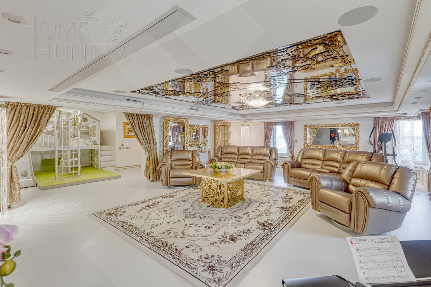 2-УРОВНЕВАЯ КВАРТИРА С ОТДЕЛКОЙ 721 М² НА 15 ЭТАЖЕ