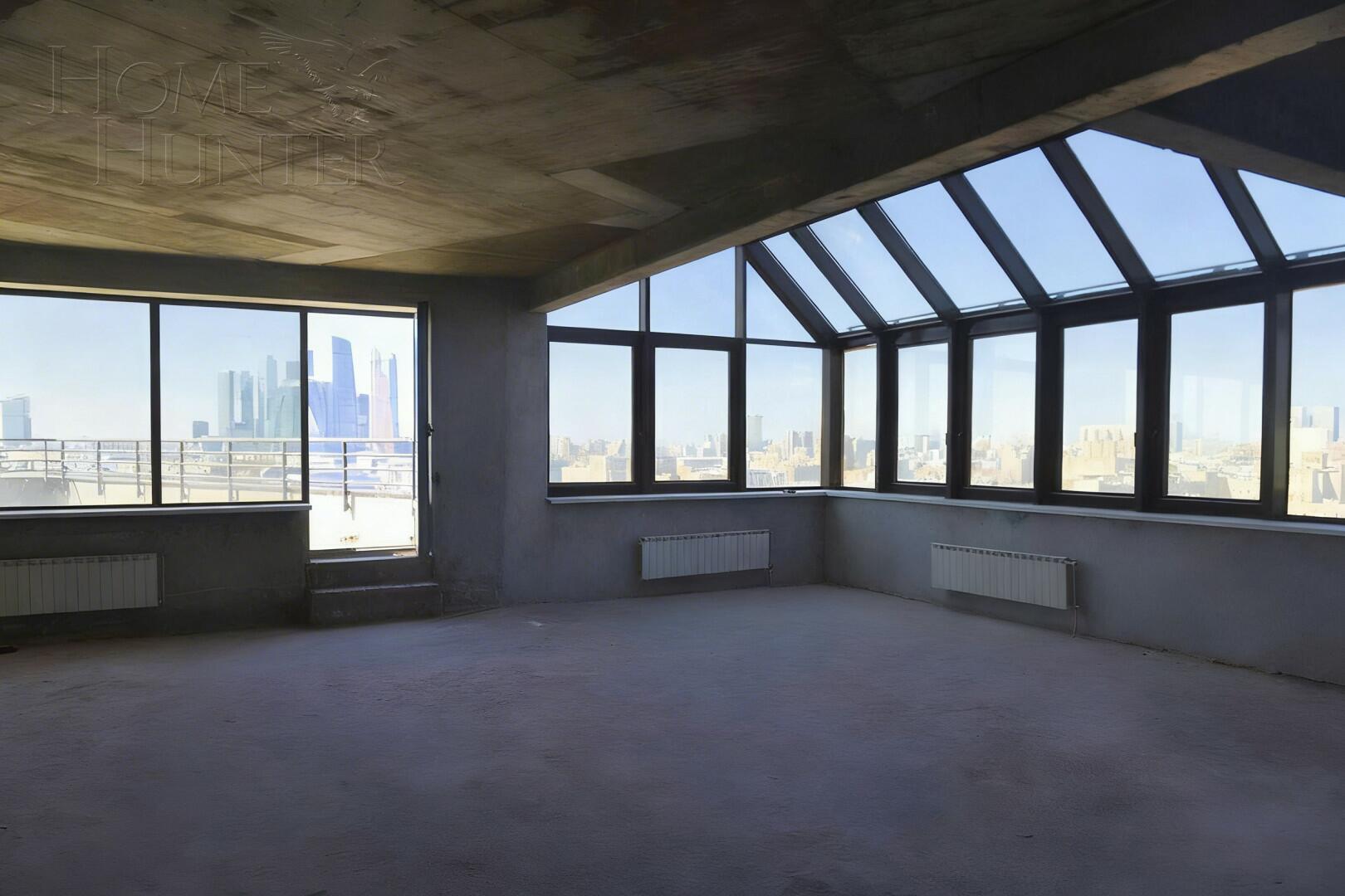 2-УРОВНЕВЫЙ ПЕНТХАУС БЕЗ ОТДЕЛКИ 241 М² НА 15 ЭТАЖЕ