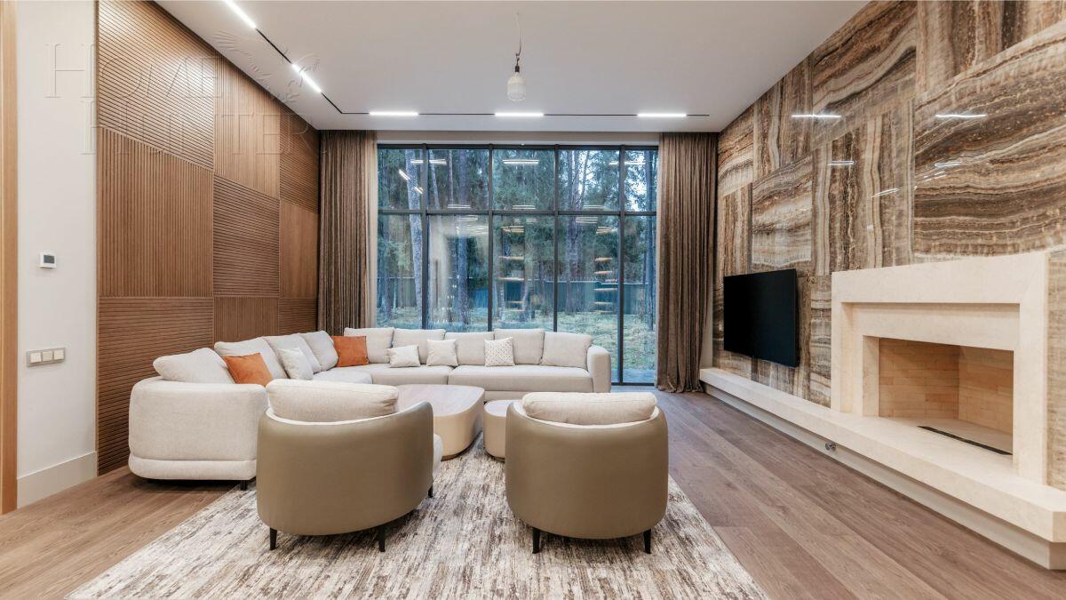 2-этажный коттедж 400 м² с отделкой