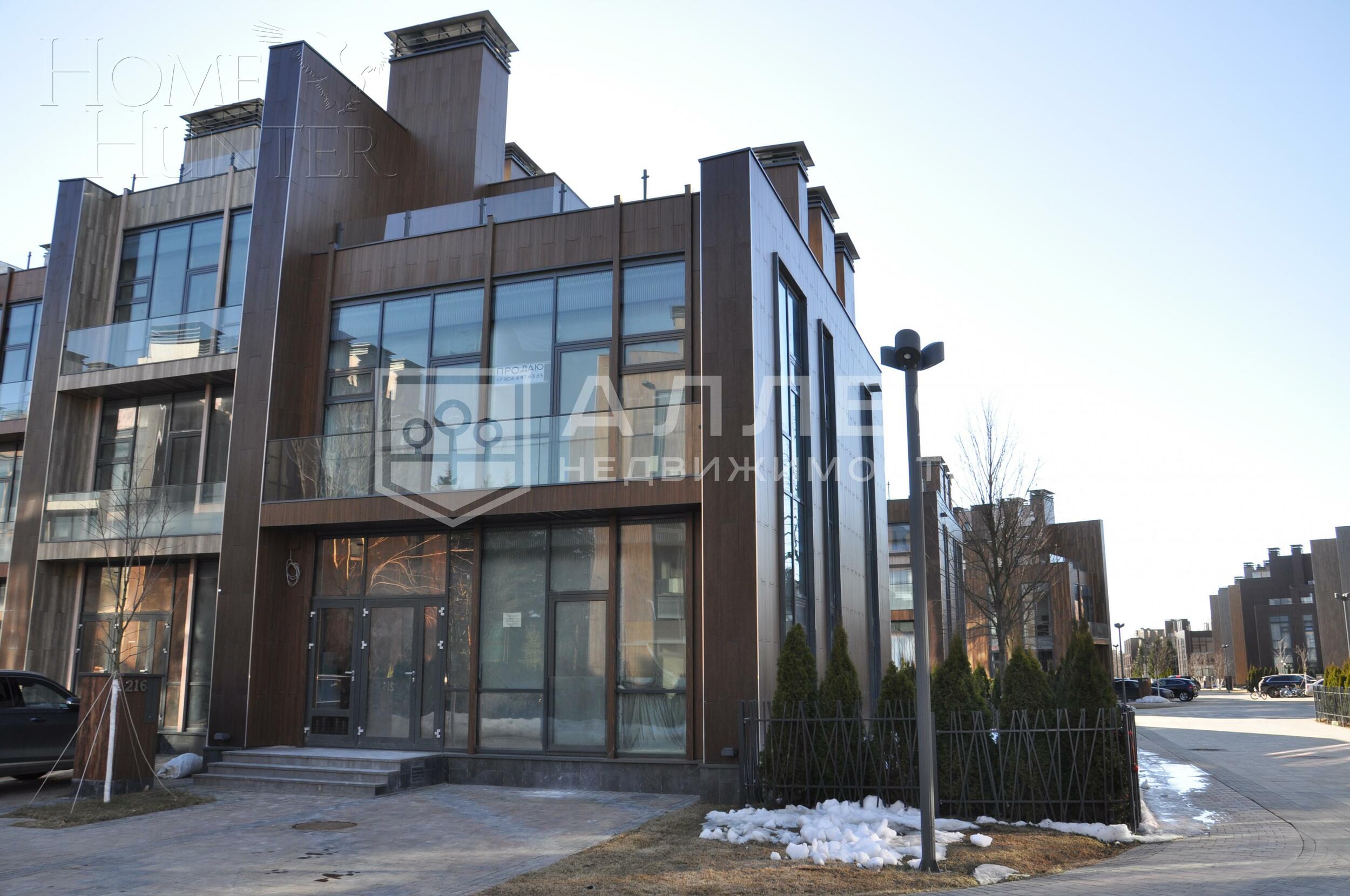 3-этажный таунхаус 170 м² без отделки