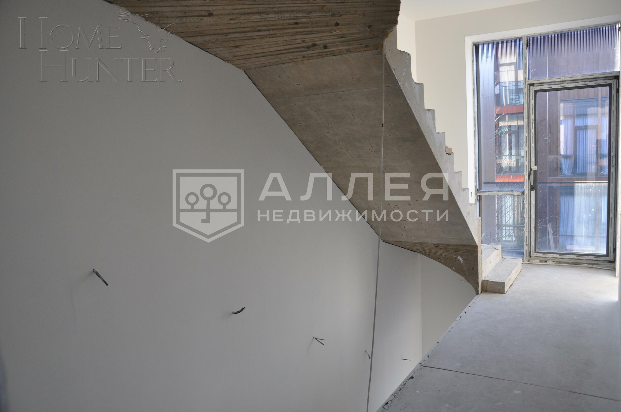 3-этажный таунхаус 170 м² без отделки