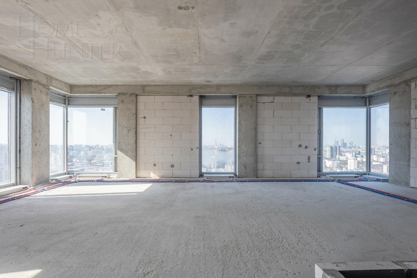 4-КОМН. КВАРТИРА БЕЗ ОТДЕЛКИ 123.6 М² НА 40 ЭТАЖЕ