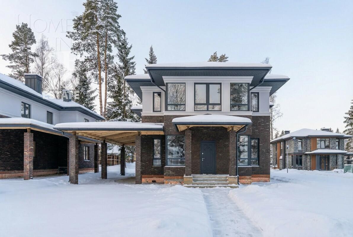 2-этажный коттедж 270 м² без отделки