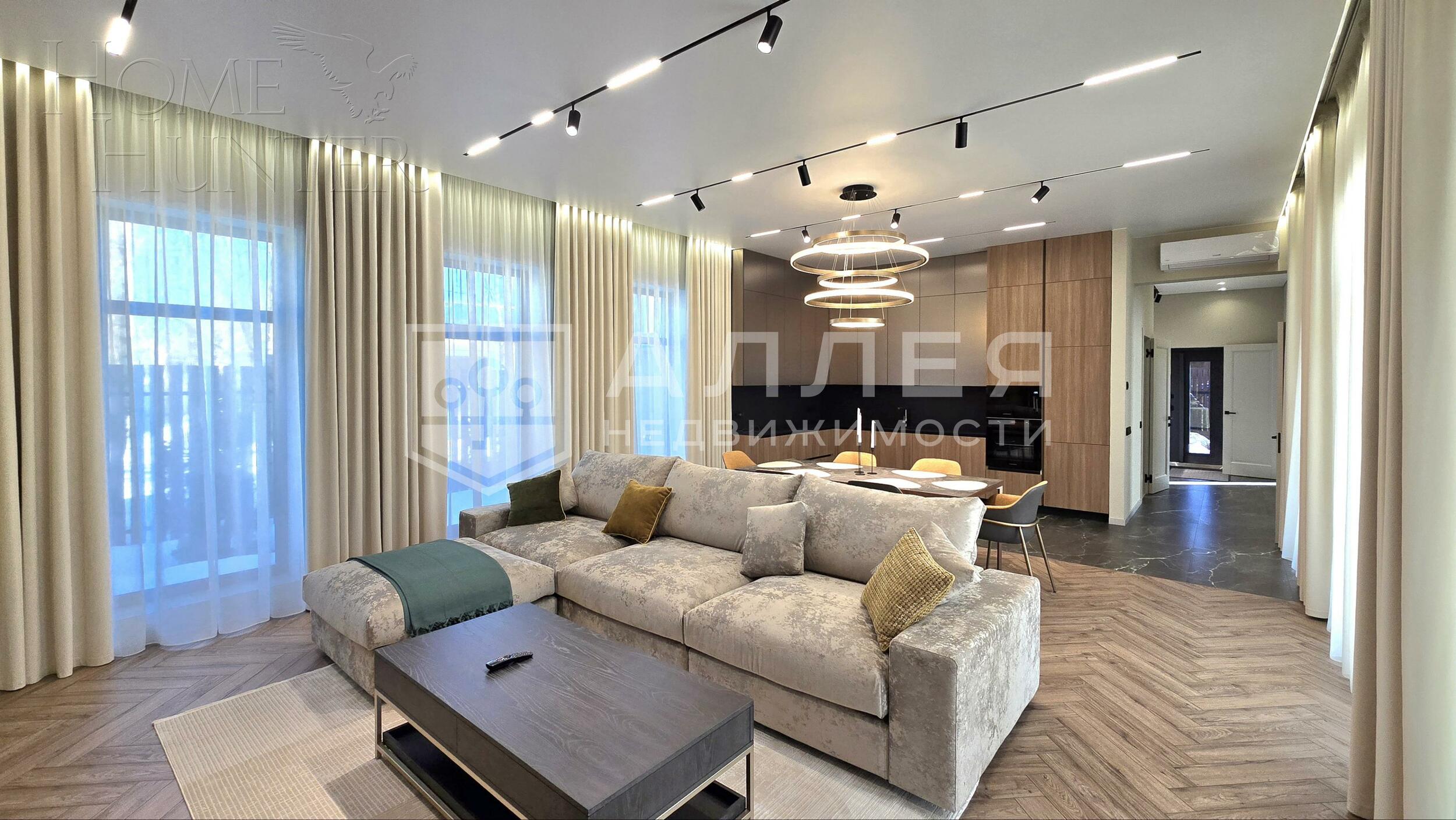 1-этажный коттедж 200 м² с отделкой