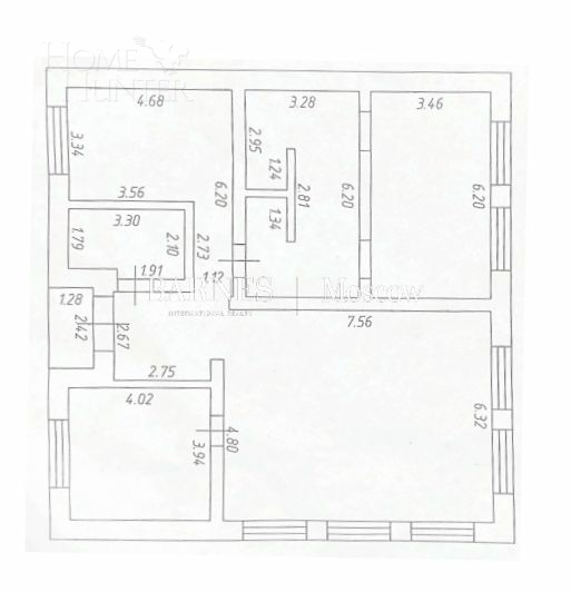 1-этажный коттедж 250 м² с отделкой