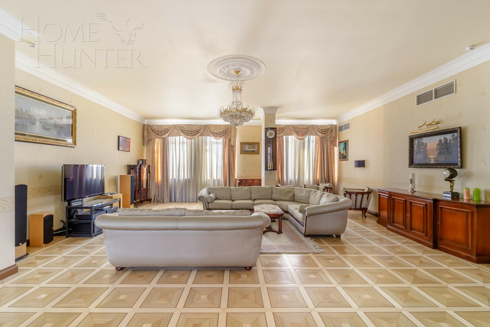 6-КОМН. КВАРТИРА С ОТДЕЛКОЙ 464 М² НА 15 ЭТАЖЕ