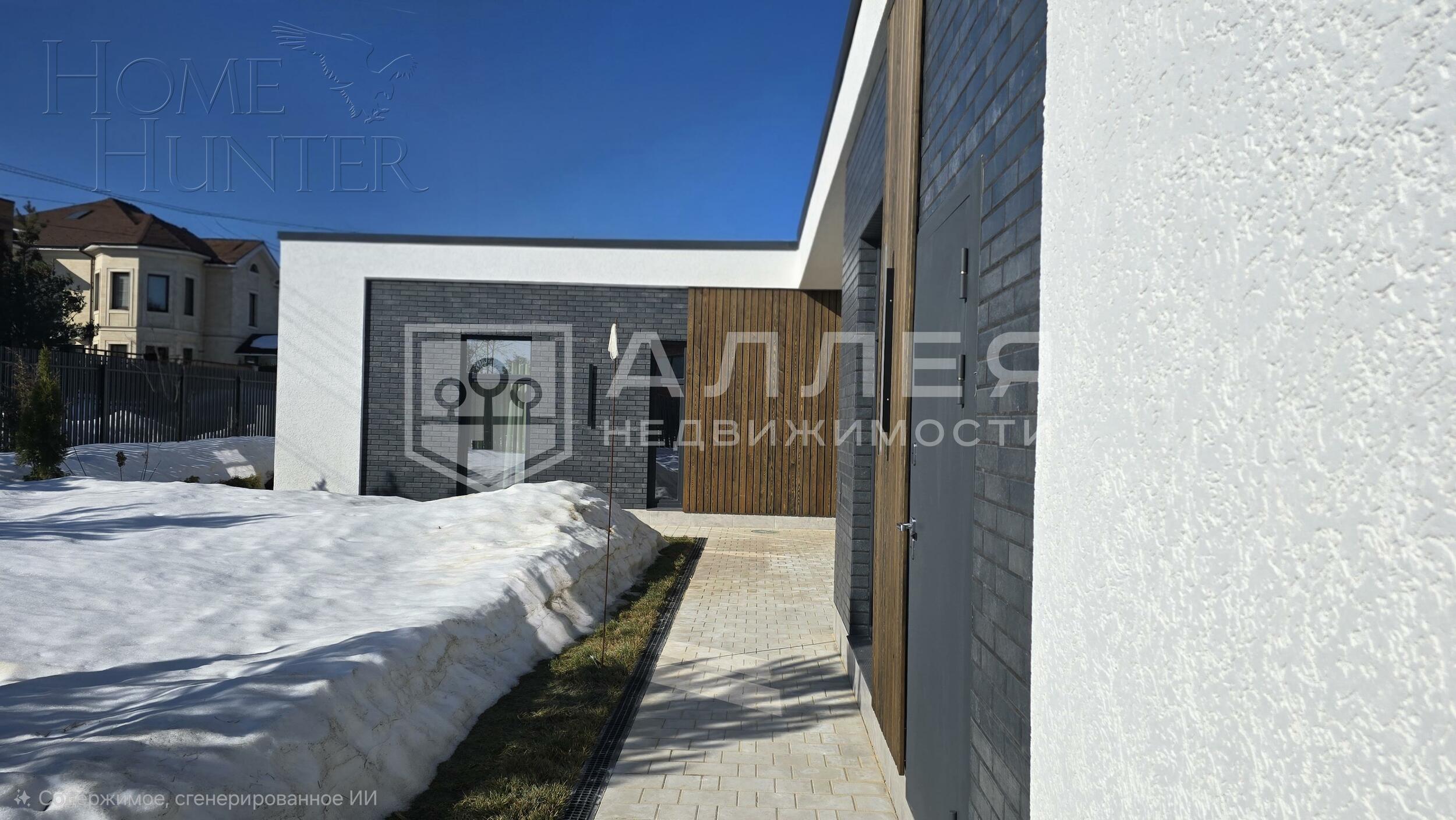 1-этажный коттедж 200 м² с отделкой