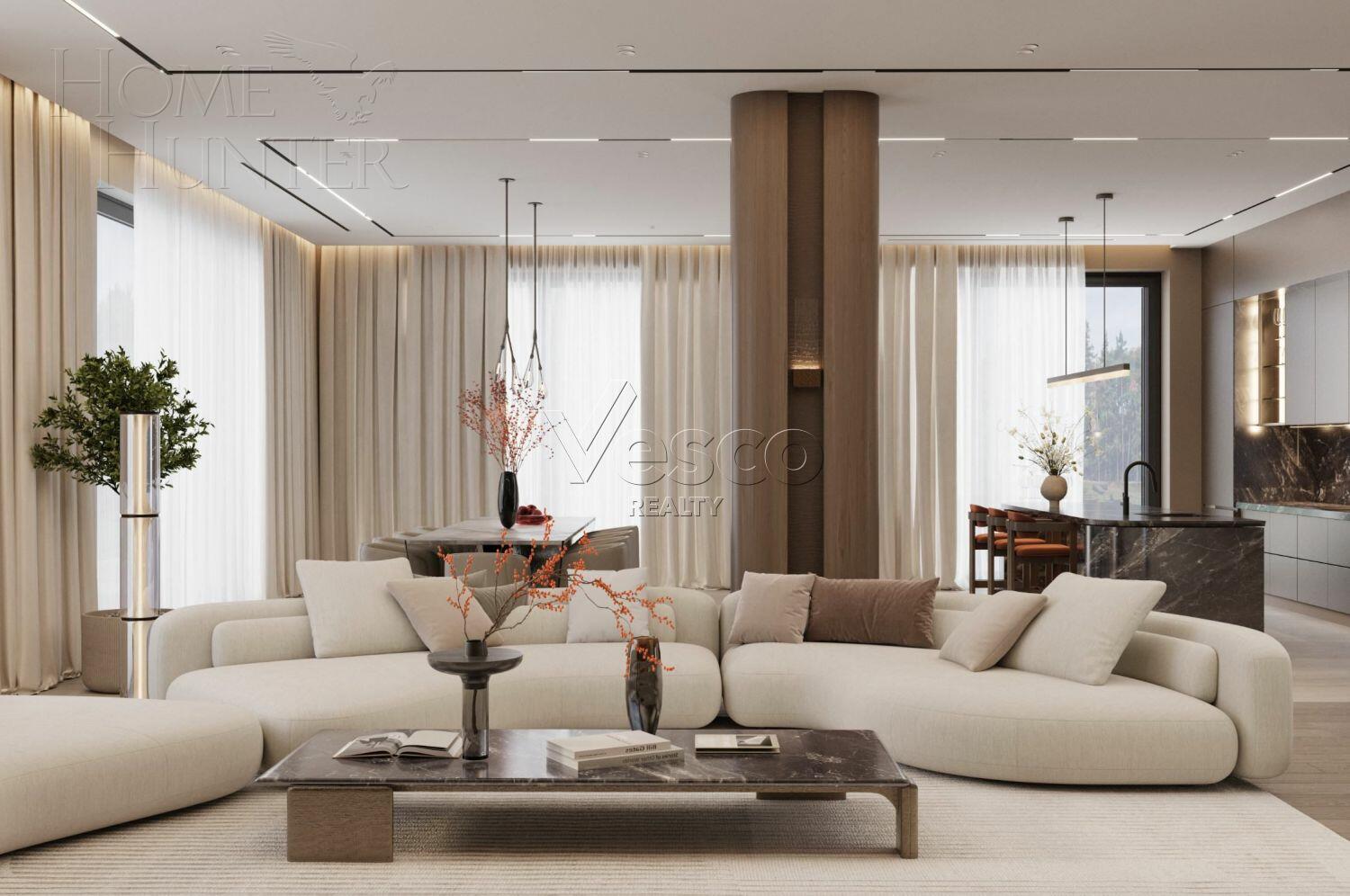 2-этажный коттедж 1 350 м² с отделкой