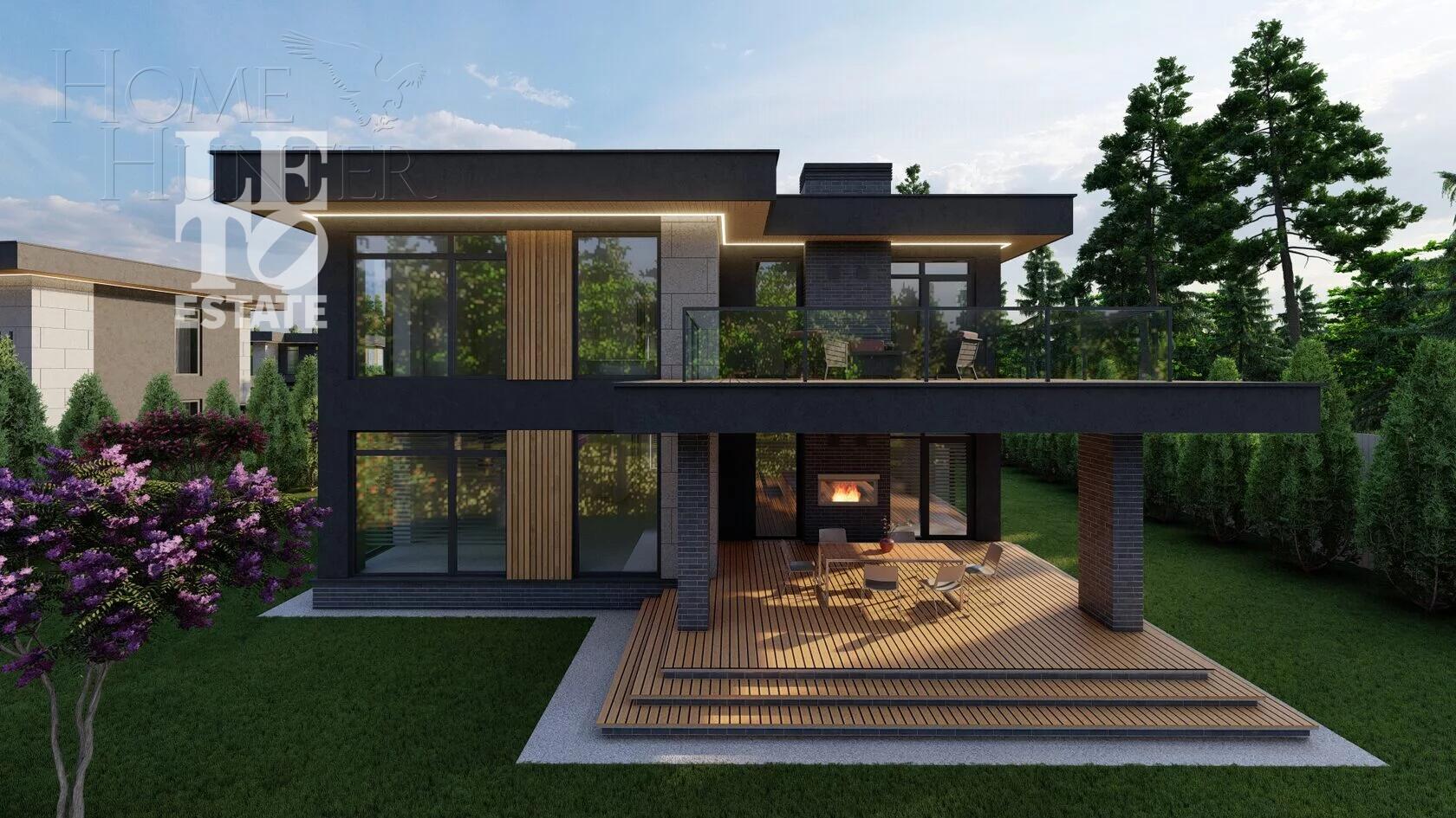 2-этажный коттедж 282 м² без отделки