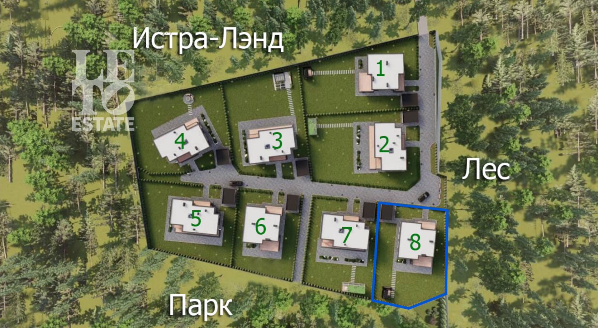 1-этажный коттедж 282 м² без отделки