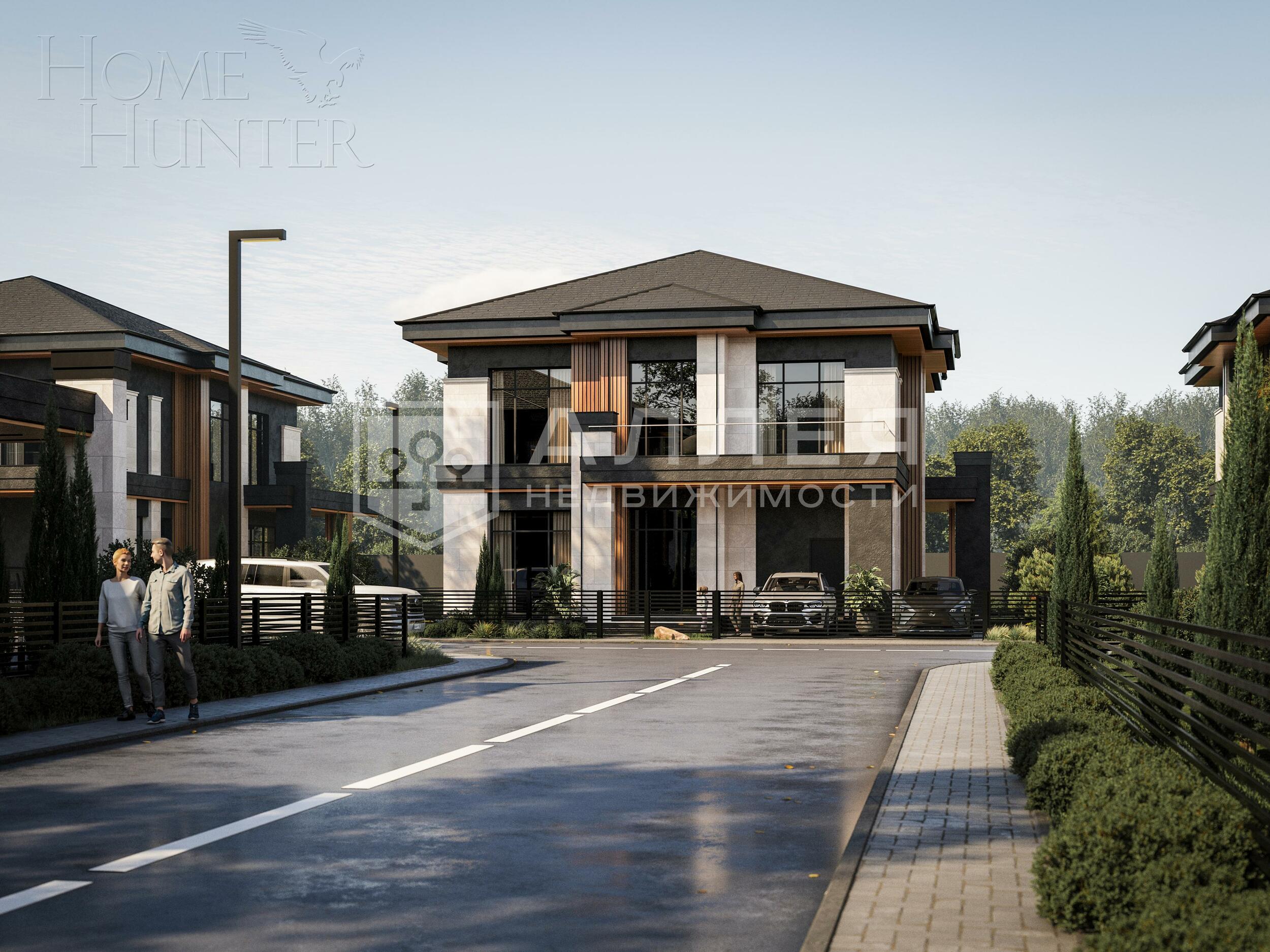 2-этажный коттедж 350 м² без отделки