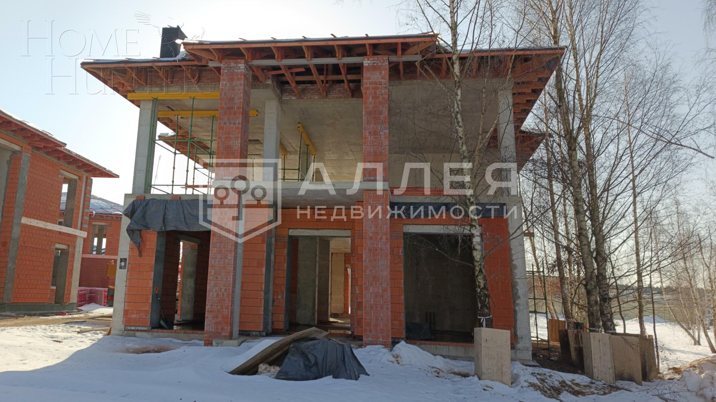 2-этажный коттедж 350 м² без отделки