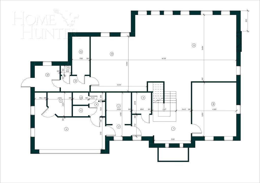 2-этажный коттедж 600 м² с отделкой