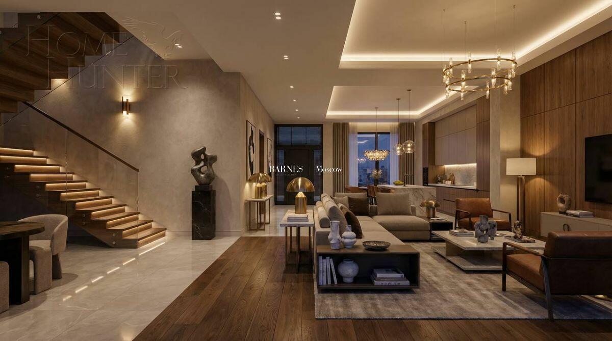 2-этажный коттедж 398.7 м² без отделки