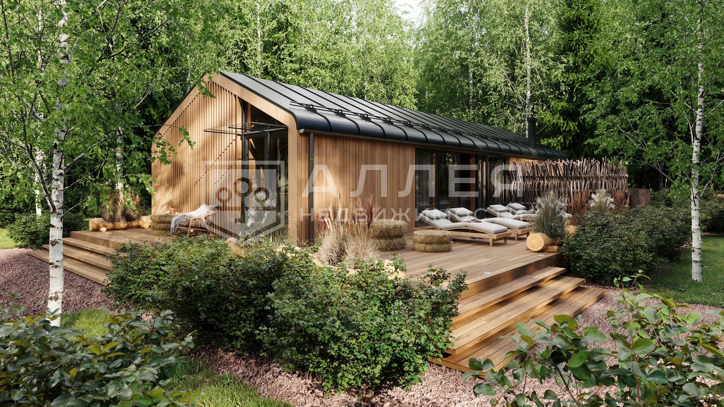 2-этажный коттедж 350 м² без отделки