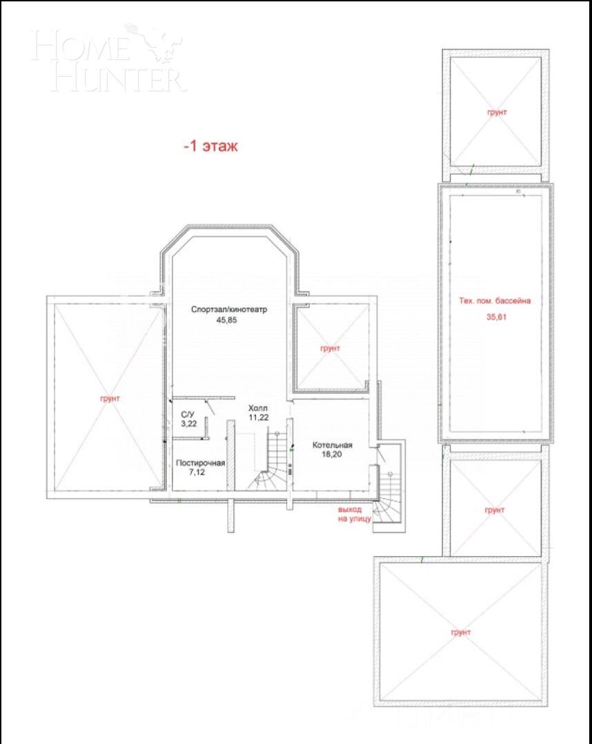 2-этажный коттедж 675 м² с отделкой