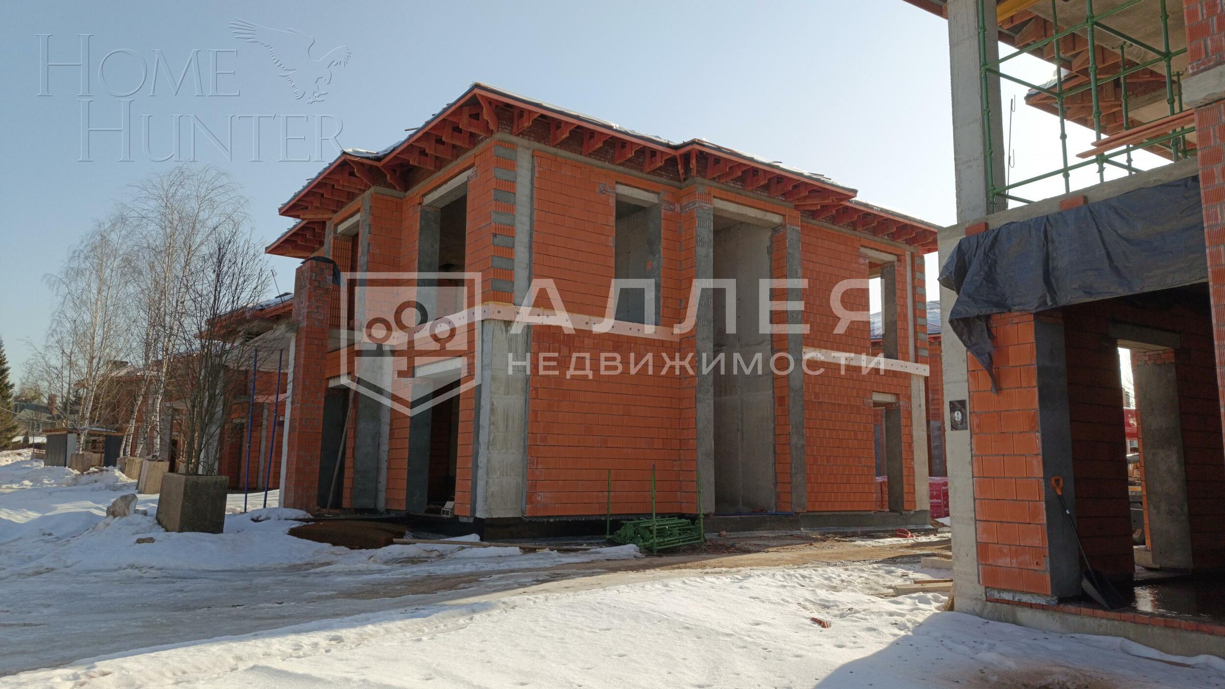 2-этажный коттедж 350 м² без отделки