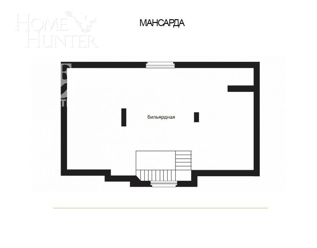 2-этажный коттедж 547 м² без отделки