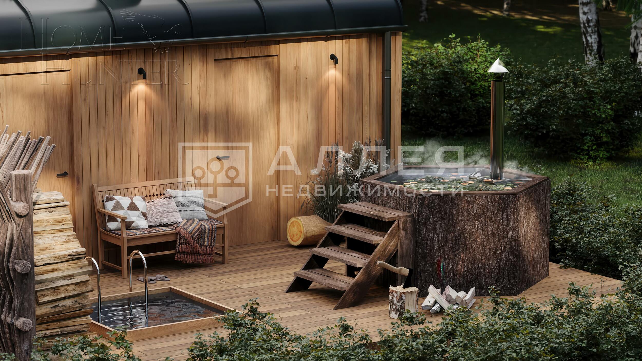 2-этажный коттедж 350 м² без отделки