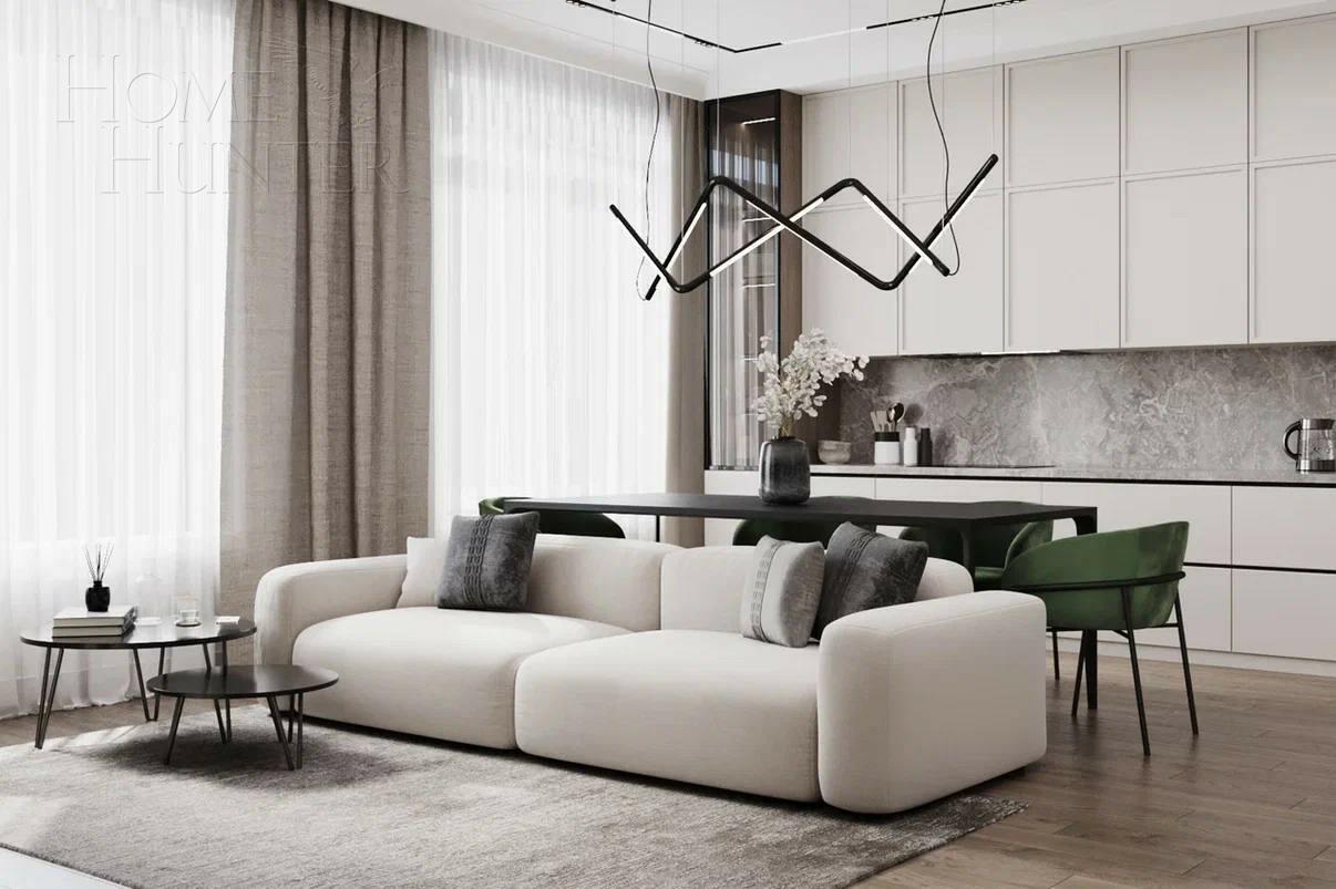 2-КОМН. КВАРТИРА С ОТДЕЛКОЙ 73 М² НА 8 ЭТАЖЕ