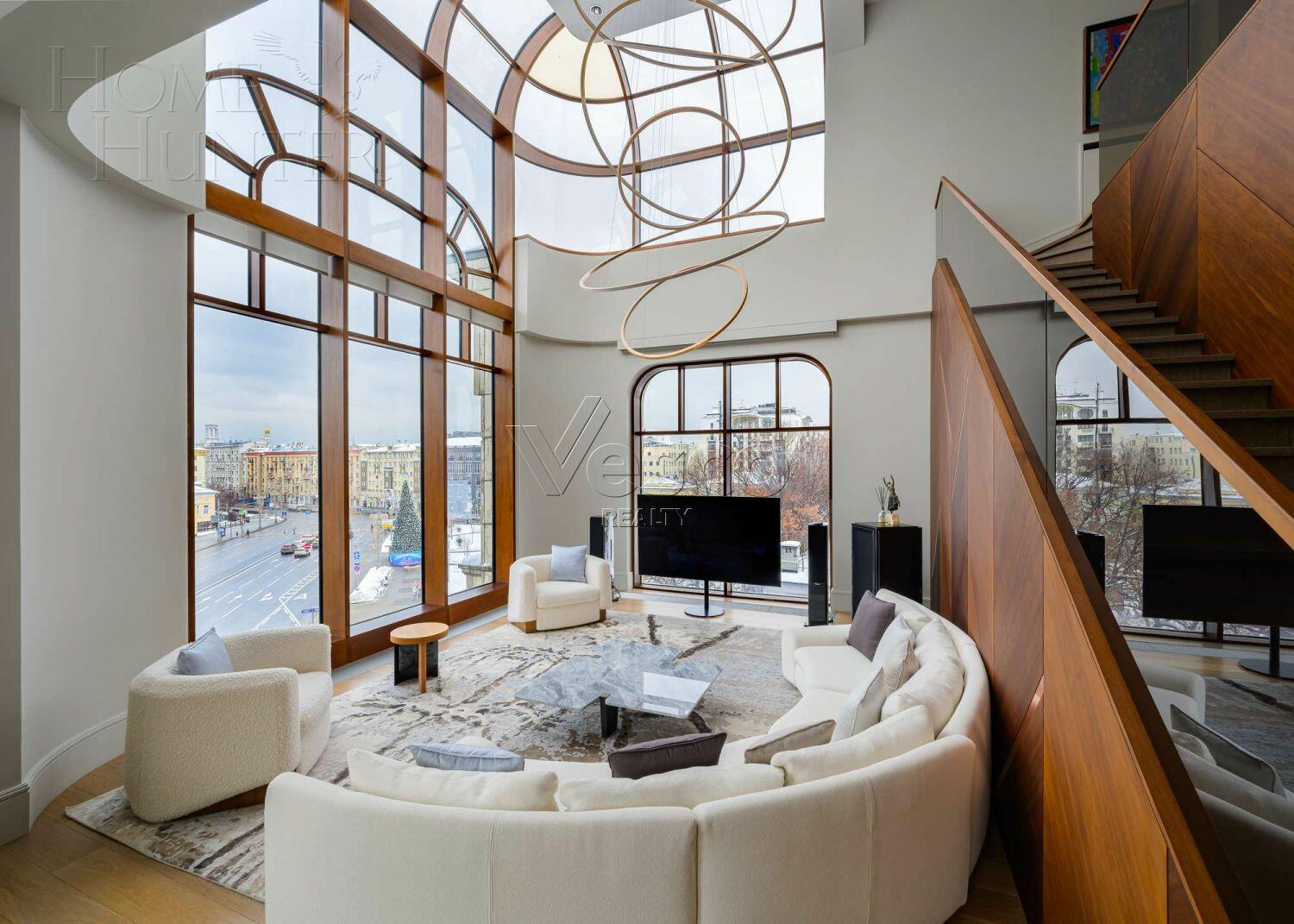 2-УРОВНЕВЫЙ ПЕНТХАУС С ОТДЕЛКОЙ 377 М² НА 4 ЭТАЖЕ