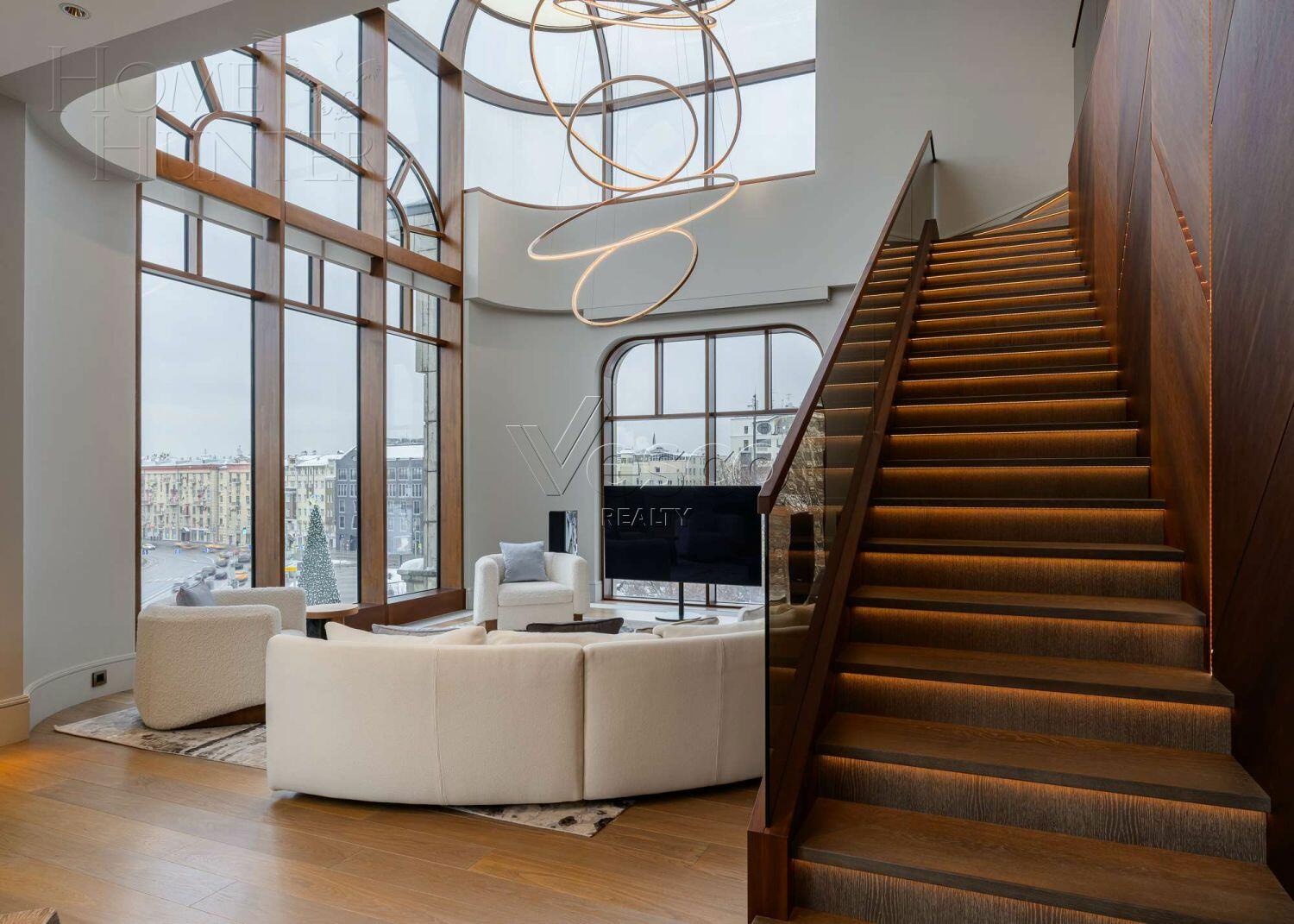 2-УРОВНЕВЫЙ ПЕНТХАУС С ОТДЕЛКОЙ 377 М² НА 4 ЭТАЖЕ