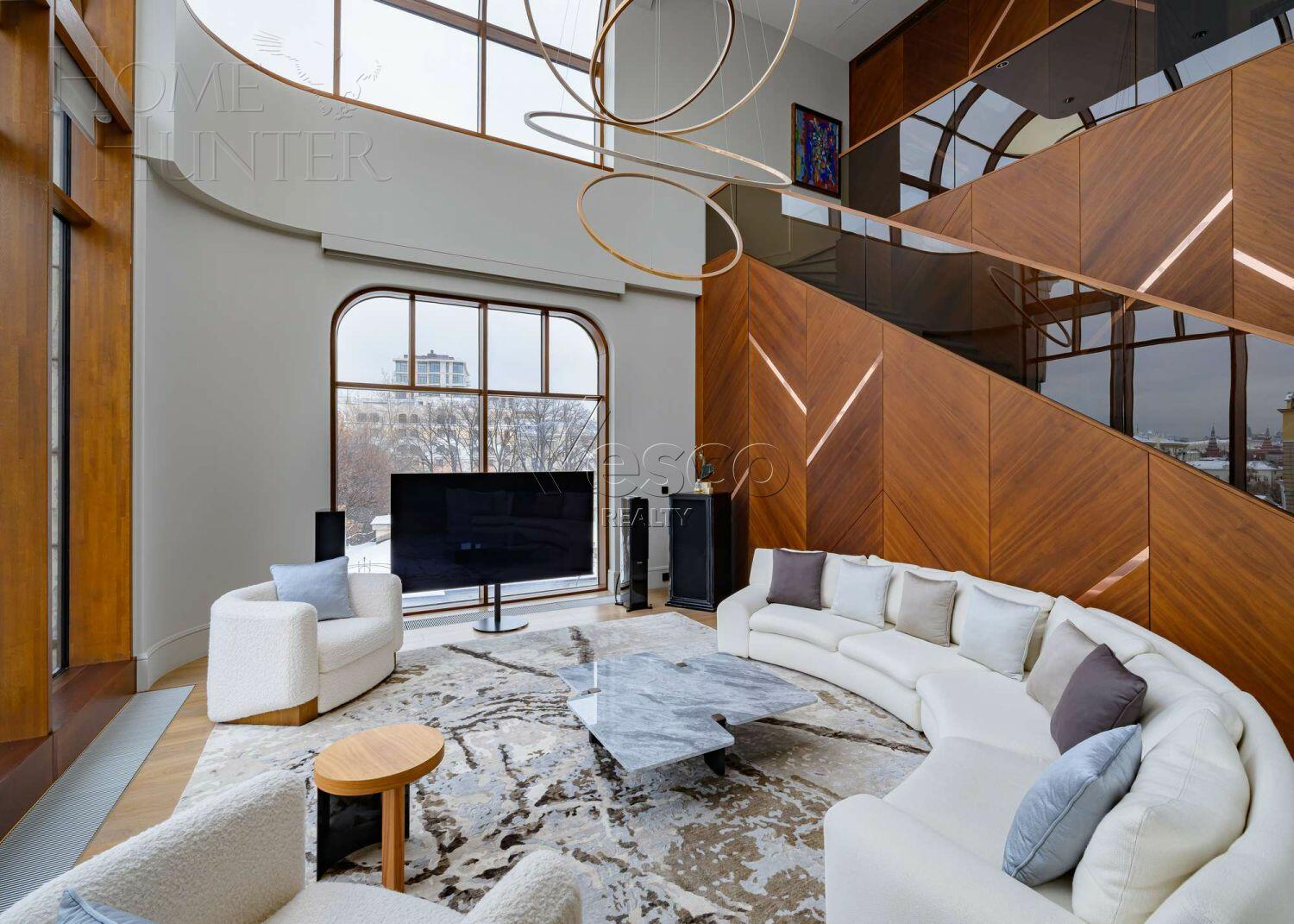 2-УРОВНЕВЫЙ ПЕНТХАУС С ОТДЕЛКОЙ 377 М² НА 4 ЭТАЖЕ