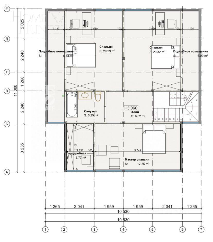 2-этажный коттедж 195 м² с отделкой