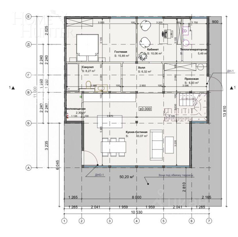 2-этажный коттедж 195 м² с отделкой