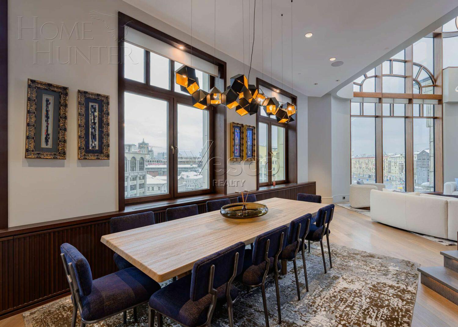 2-УРОВНЕВЫЙ ПЕНТХАУС С ОТДЕЛКОЙ 377 М² НА 4 ЭТАЖЕ