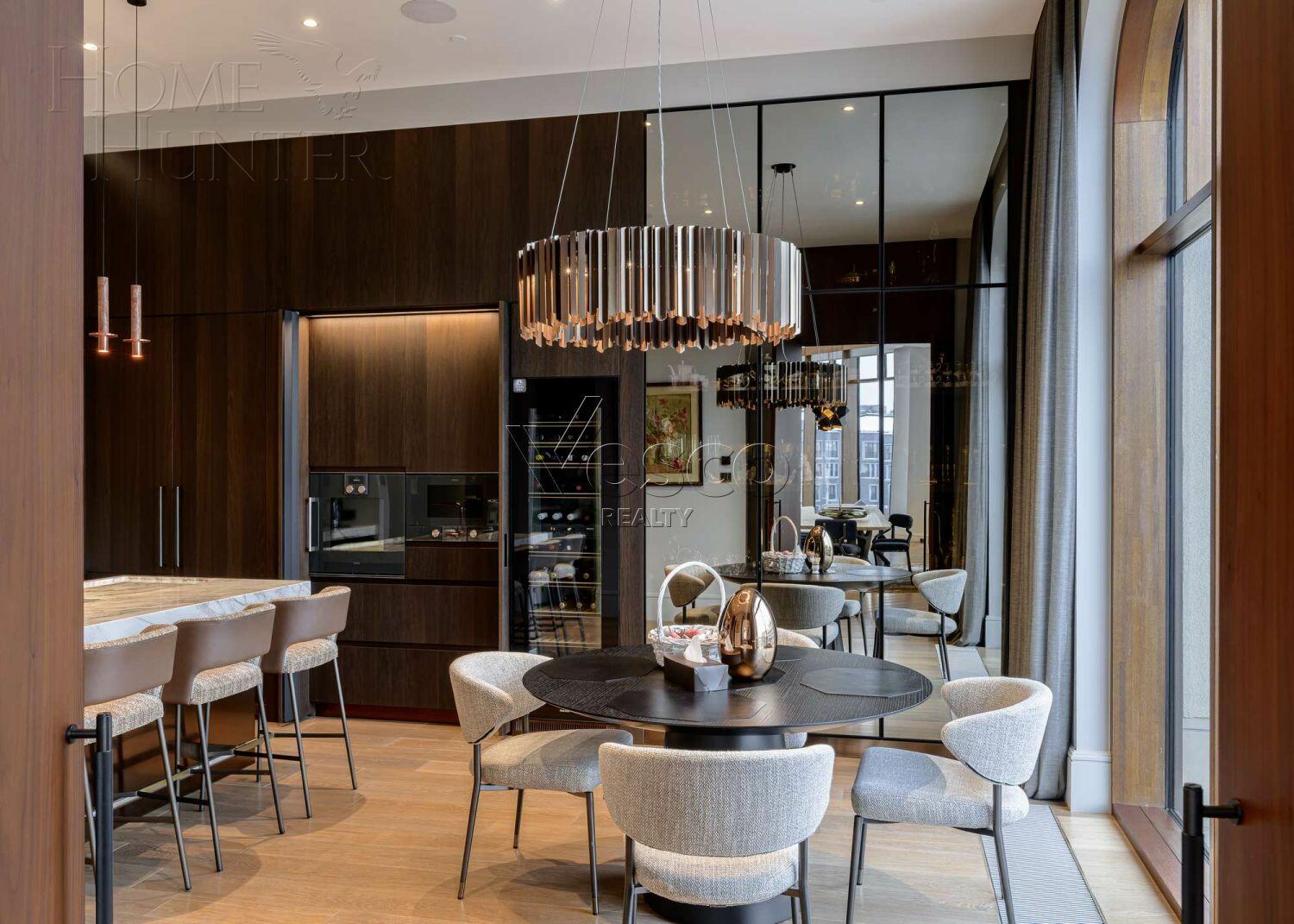 2-УРОВНЕВЫЙ ПЕНТХАУС С ОТДЕЛКОЙ 377 М² НА 4 ЭТАЖЕ