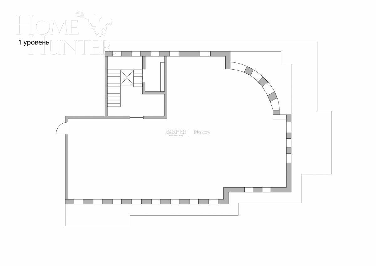 3-УРОВНЕВЫЕ АПАРТАМЕНТЫ БЕЗ ОТДЕЛКИ 664.7 М² НА 3 ЭТАЖЕ