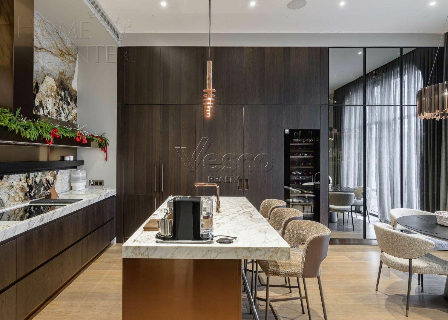 2-УРОВНЕВЫЙ ПЕНТХАУС С ОТДЕЛКОЙ 377 М² НА 4 ЭТАЖЕ