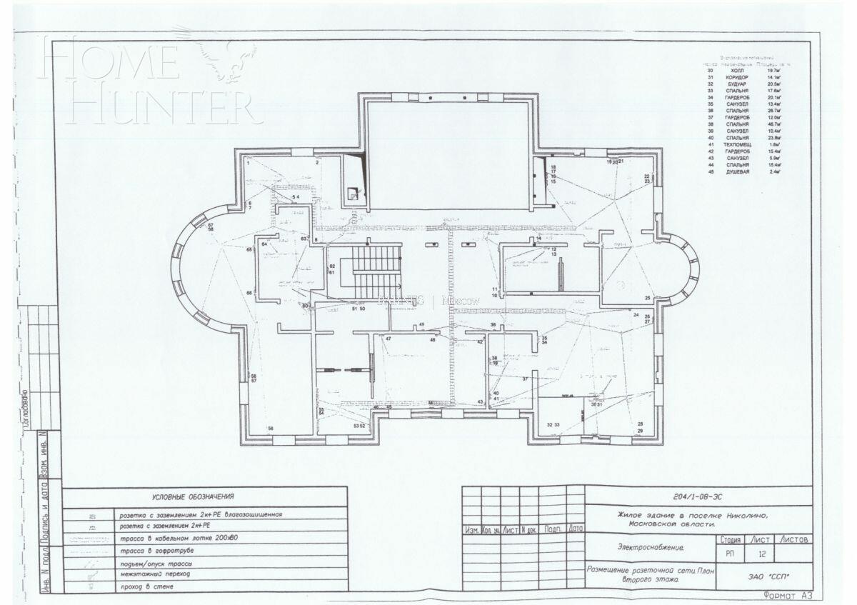 2-этажный коттедж 1 100 м² с отделкой