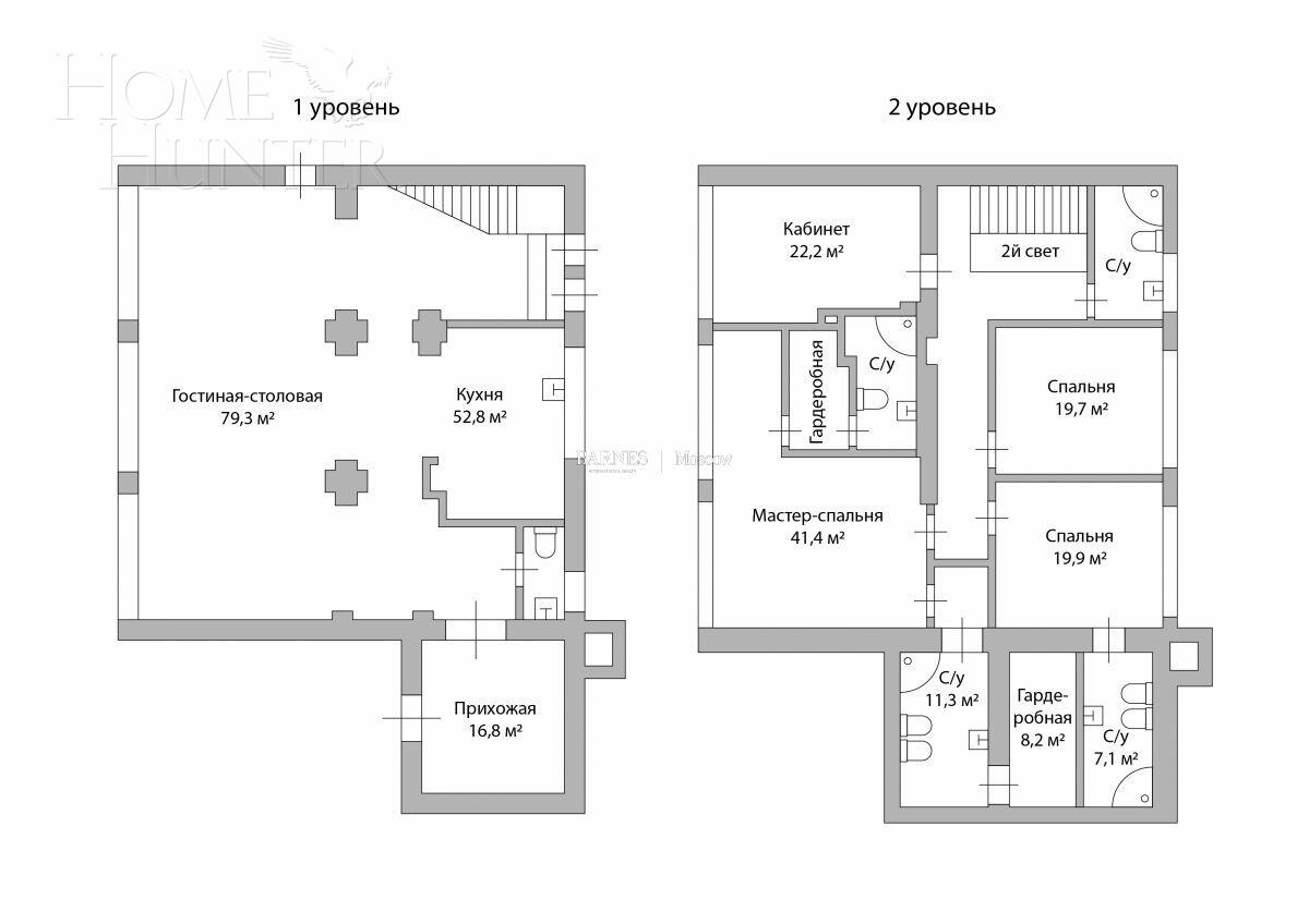 2-УРОВНЕВЫЙ ТАУНХАУС С ОТДЕЛКОЙ 360 М² НА 1 ЭТАЖЕ