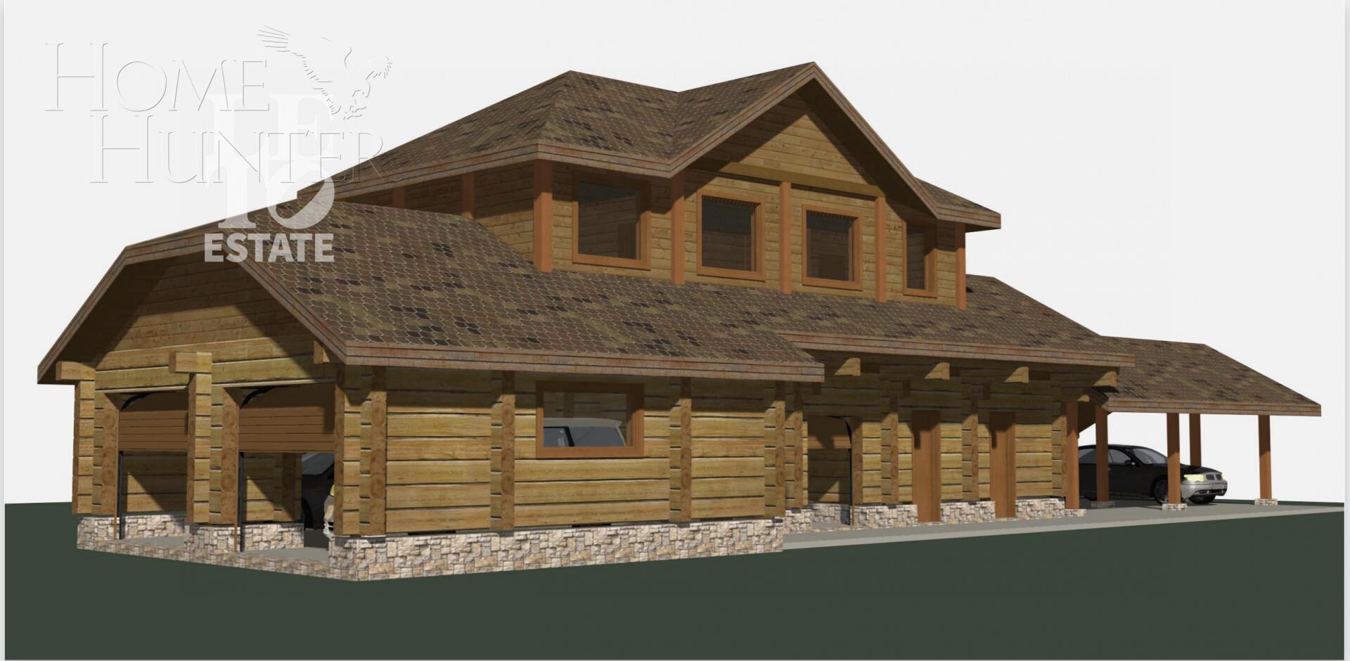 3-этажный коттедж 1 106 м² без отделки