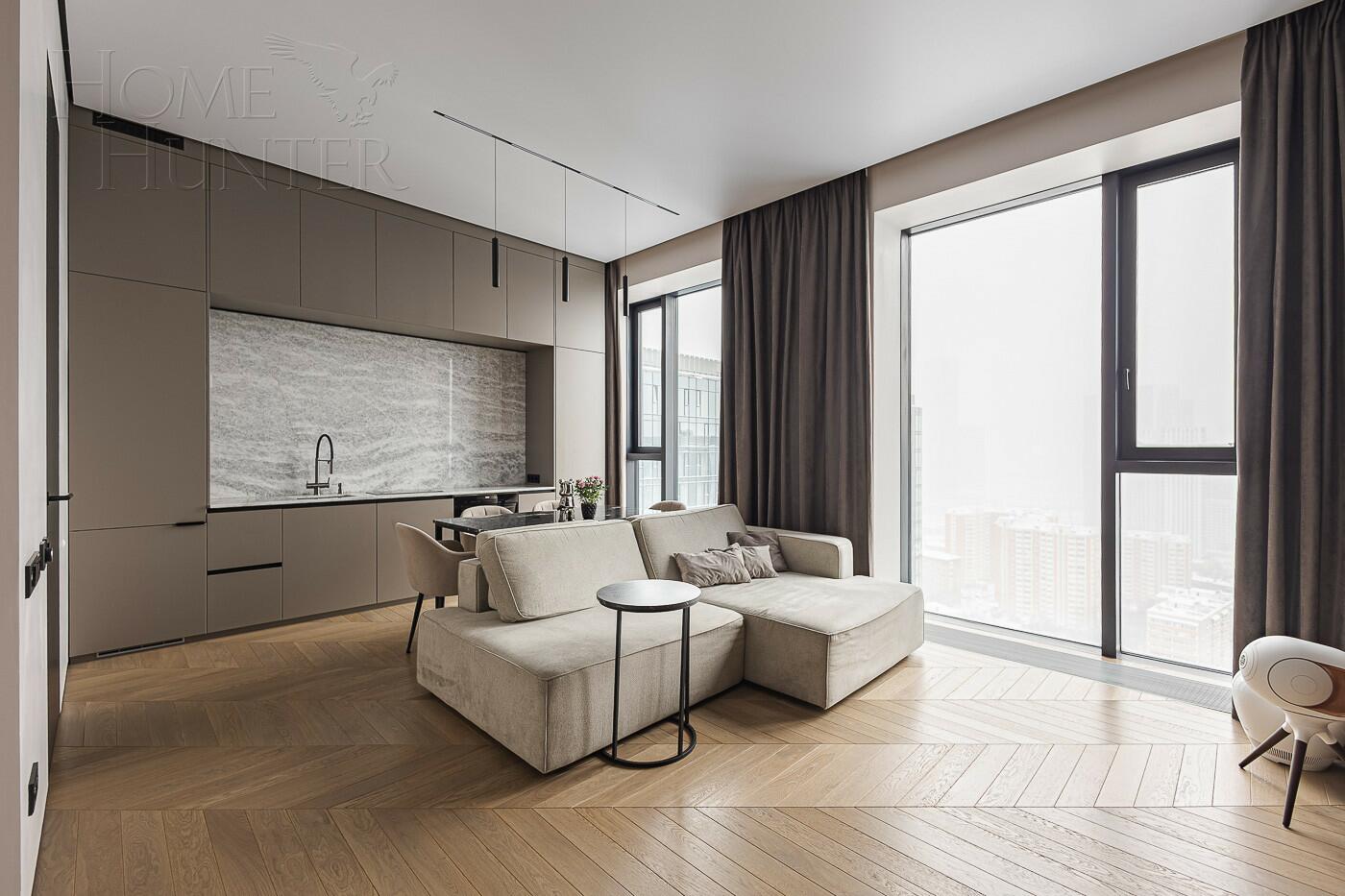 2-КОМН. КВАРТИРА С ОТДЕЛКОЙ 56 М² НА 32 ЭТАЖЕ