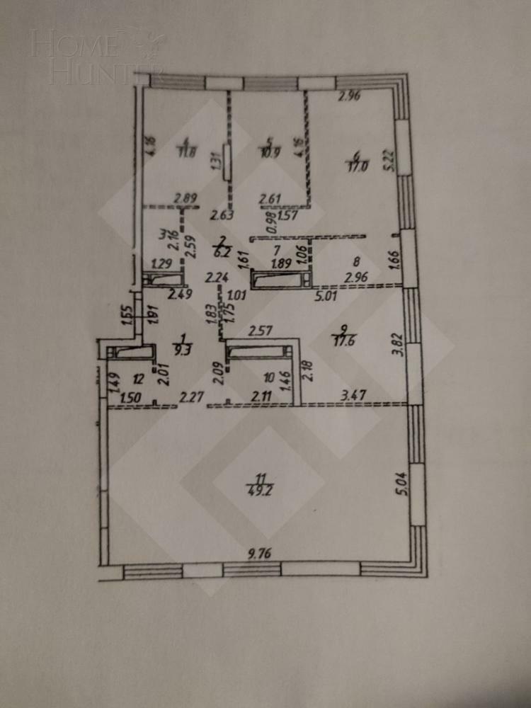 4-КОМН. КВАРТИРА БЕЗ ОТДЕЛКИ 137 М² НА 24 ЭТАЖЕ