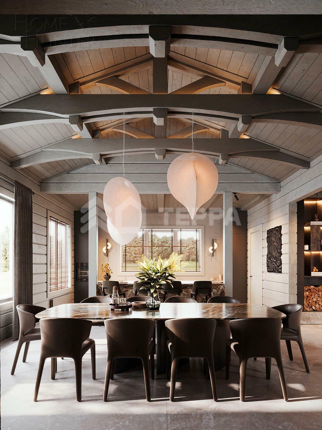 2-этажный коттедж 607 м² с отделкой