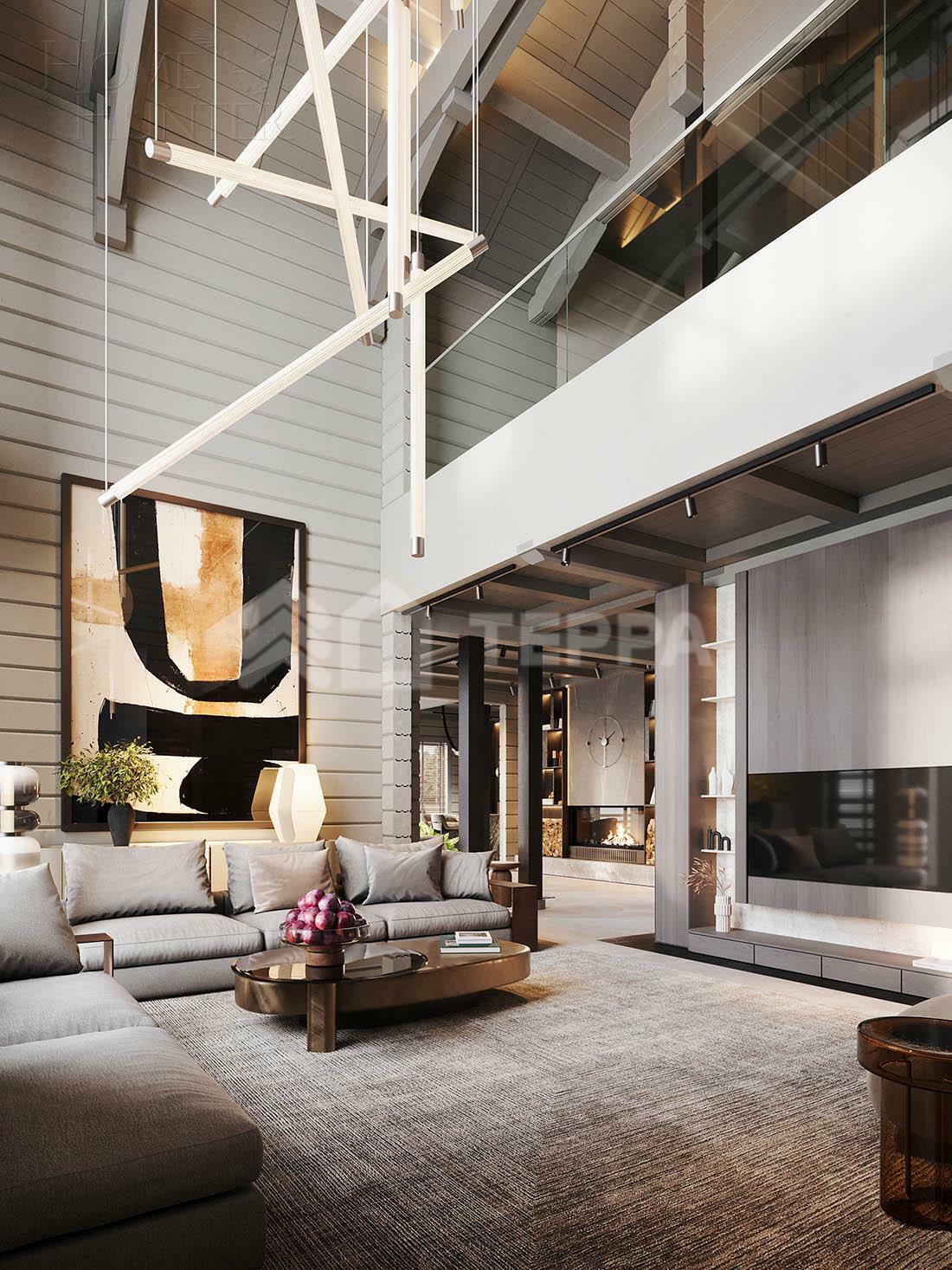 2-этажный коттедж 607 м² с отделкой