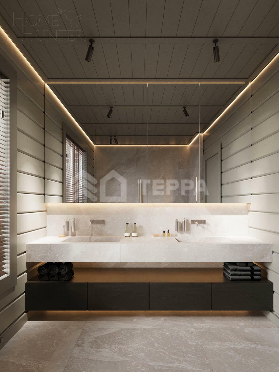 2-этажный коттедж 607 м² с отделкой