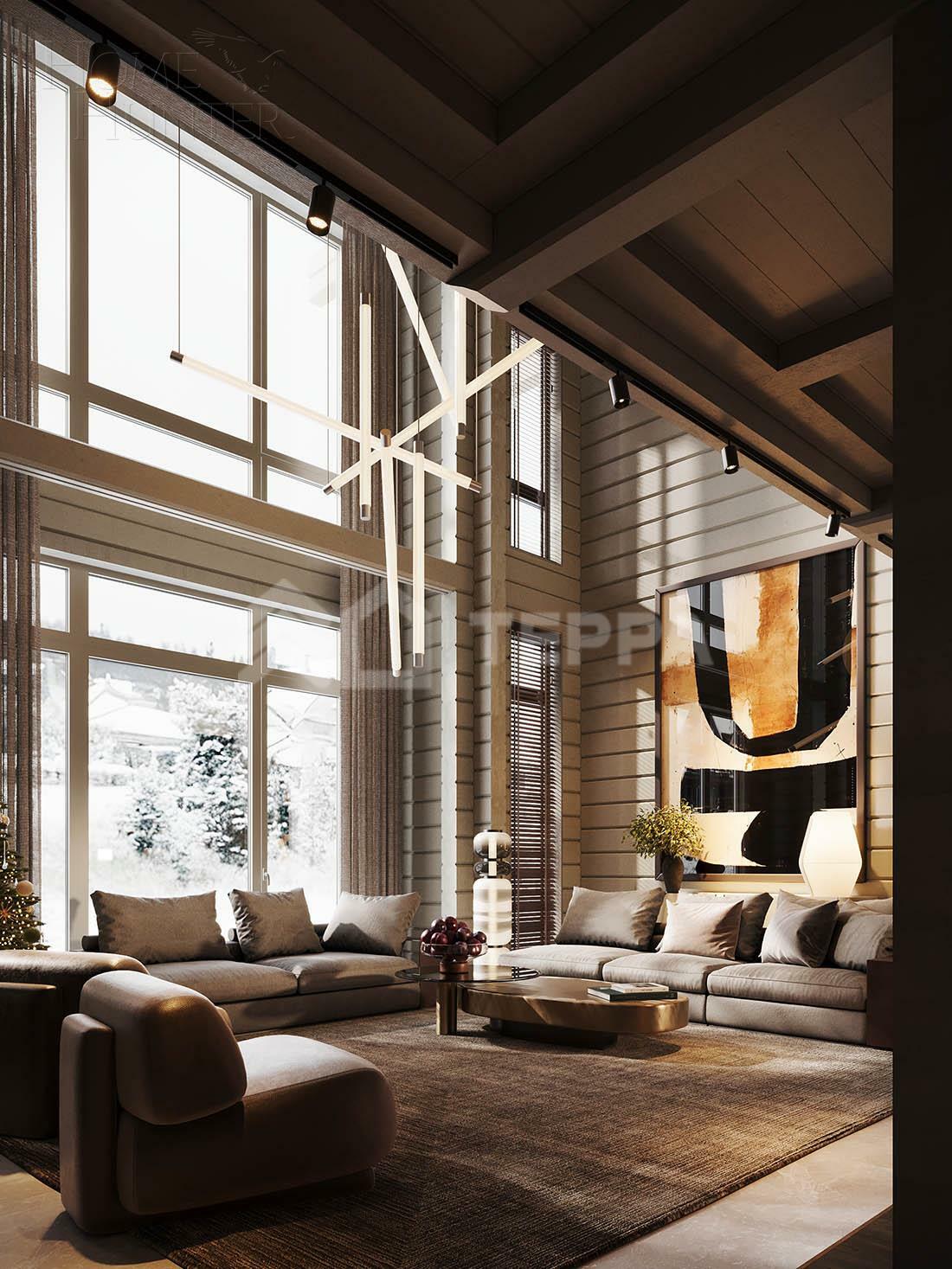 2-этажный коттедж 607 м² с отделкой