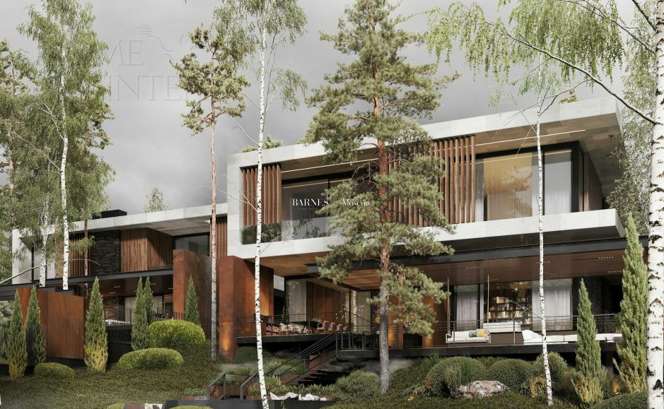 3-этажный коттедж 1 250 м² без отделки