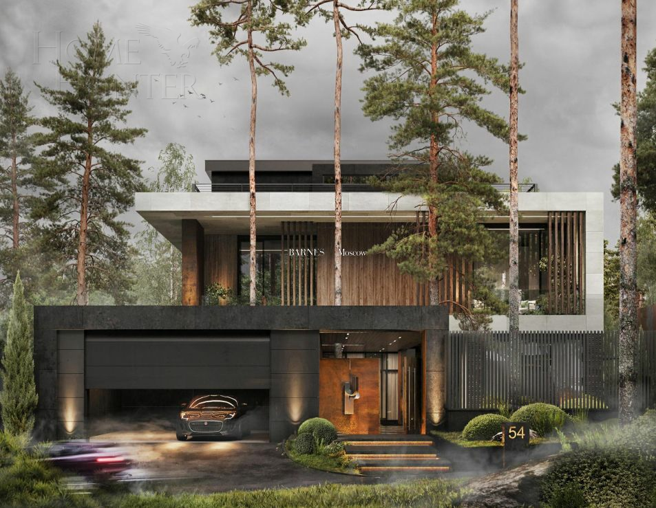 3-этажный коттедж 1 250 м² без отделки