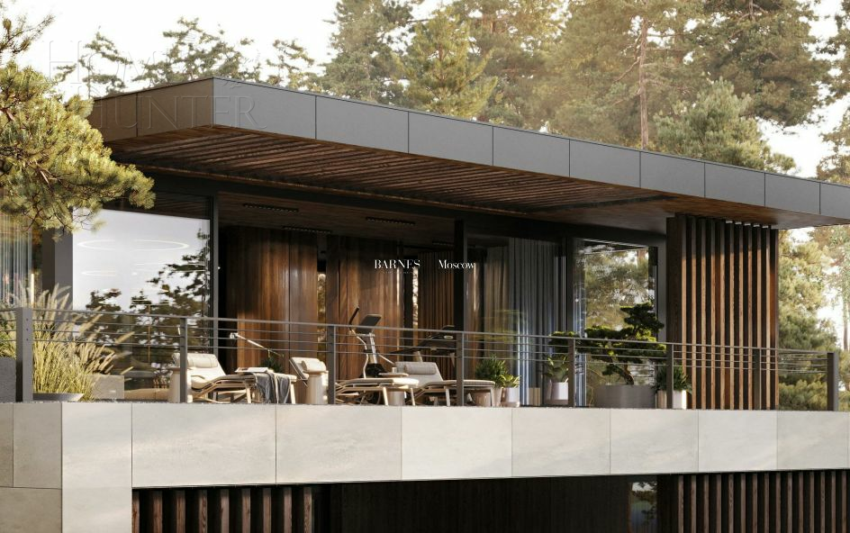 3-этажный коттедж 1 250 м² без отделки